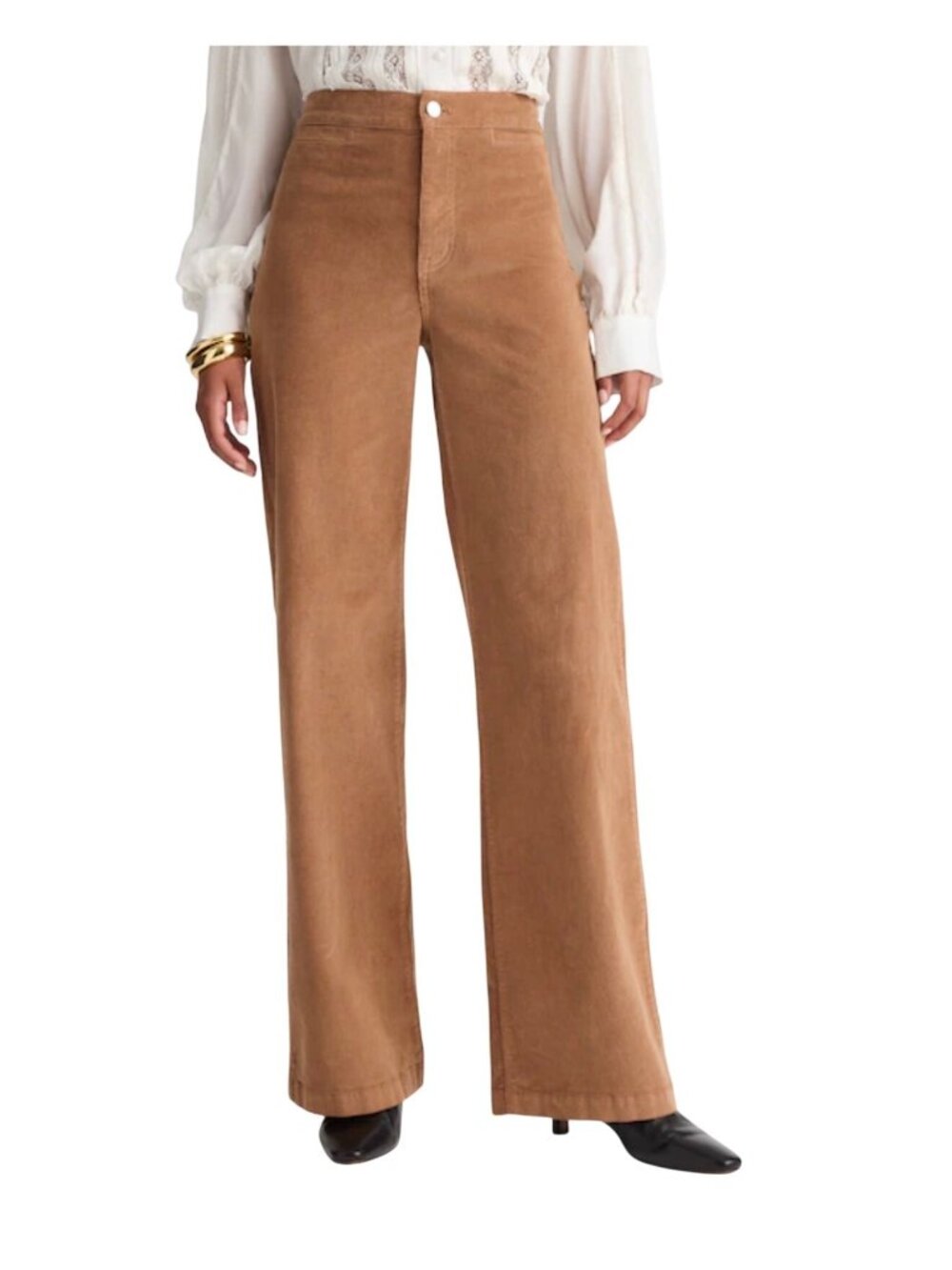 Madewell The Tall Wide-Leg Pant in Corduroy~Size 27T~Toasted Umber NWT L18 13